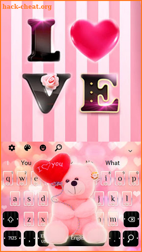 Pink Bear Keyboard screenshot