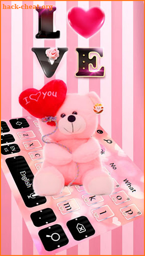Pink Bear Keyboard screenshot