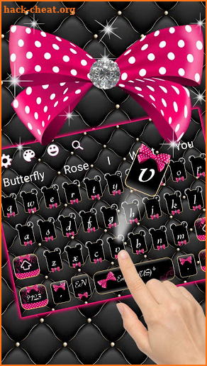 Pink Bowknot Keyboard screenshot