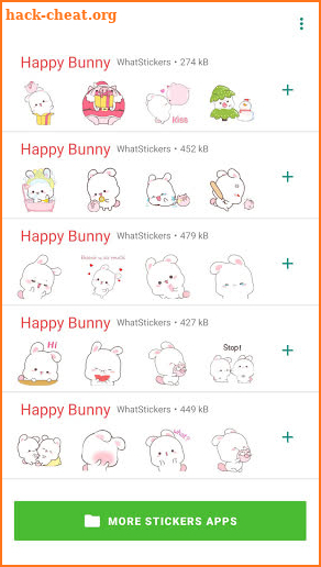 Pink Bunny Sticker screenshot