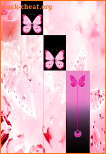 Pink Butterfly Piano Tiles 2018 screenshot