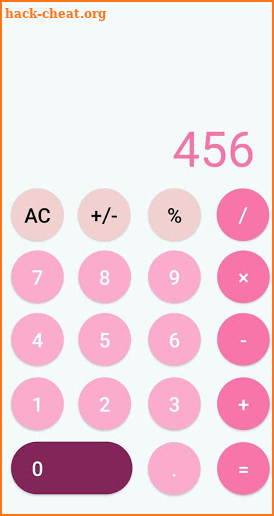 Pink Calculator screenshot