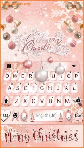 Pink Christmas Theme screenshot