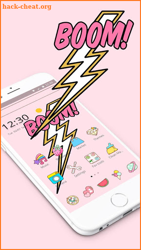 Pink Cool Boom Flash Theme screenshot