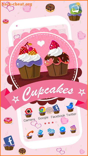 Pink, Cupcake Themes & Live Wallpapers screenshot