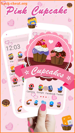 Pink, Cupcake Themes & Live Wallpapers screenshot