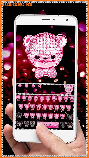 Pink Diamond Bear Keyboard screenshot