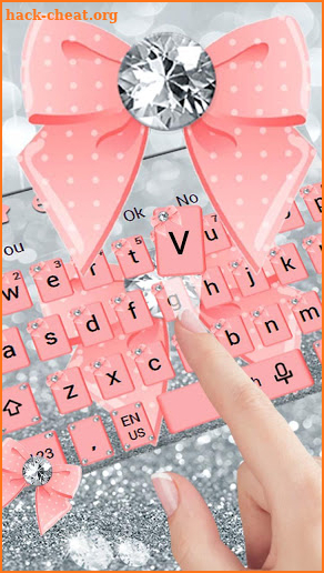 Pink Diamond Bow keyboard screenshot