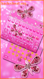 Pink Diamond Butterfly Keyboard screenshot