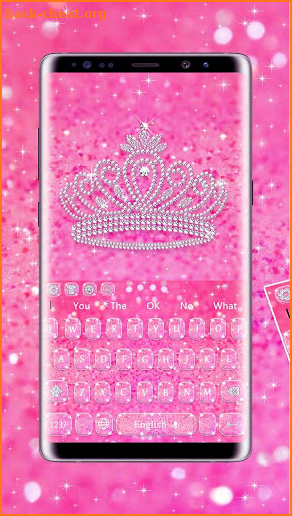 Pink Diamond Crown Keyboard screenshot