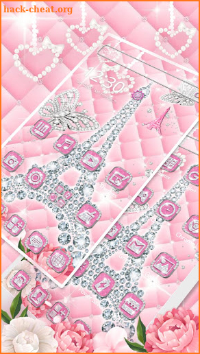 Pink Diamond Eiffel Tower Theme💎🌹 screenshot