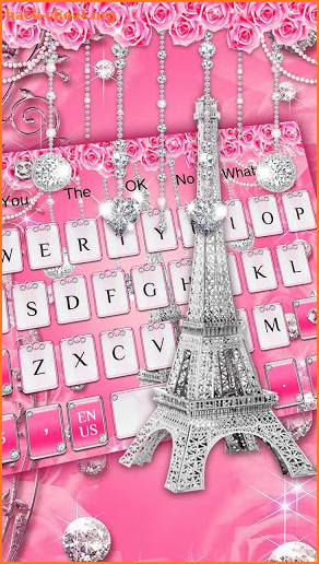 Pink Diamond Paris Keyboard screenshot