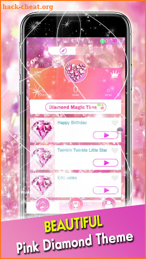 Pink Diamond Piano Tiles 2019 screenshot