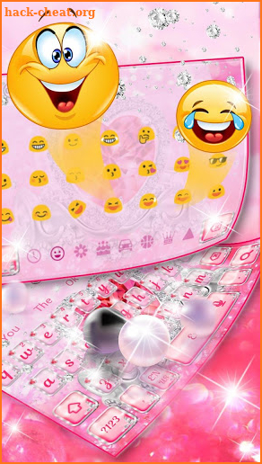 Pink Diamond Princess Keyboard screenshot