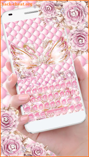 Pink Diamond Swan Keyboard screenshot