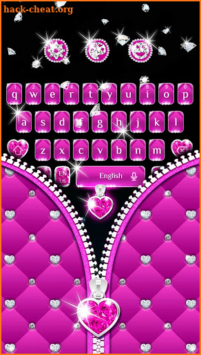 Pink Diamond zipper  keyboard screenshot