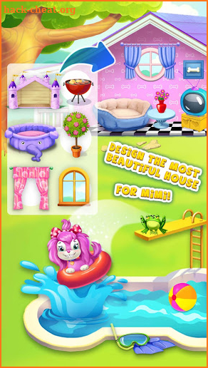 Pink Dog Mimi - My Virtual Pet screenshot