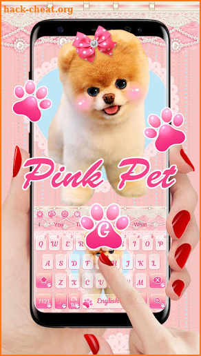 Pink Dog Pet Keyboard screenshot