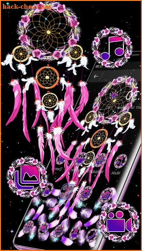 Pink Dream catcher Gravity Theme screenshot