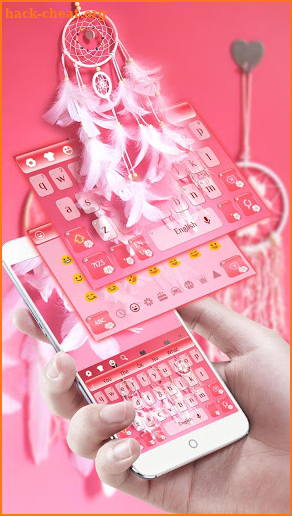 Pink Dream Catcher Keyboard screenshot