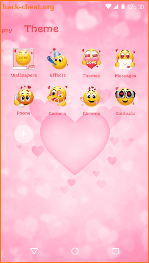 Pink Emoji 2018 - Love Wallpaper Theme screenshot