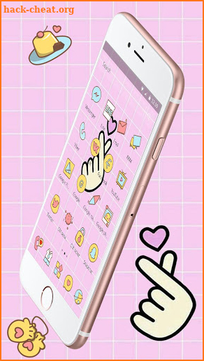 Pink Finger Love Romantic Theme screenshot