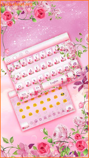 Pink Flower Keyboard screenshot