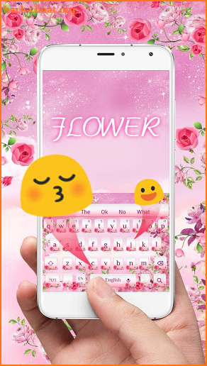 Pink Flower Keyboard screenshot