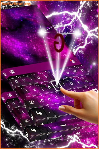Pink Galaxy Keyboard screenshot