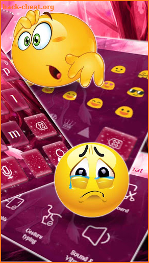 Pink Galaxy Unicorn Keyboard Theme screenshot