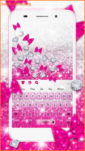 Pink Glitter Gravity keyboard screenshot