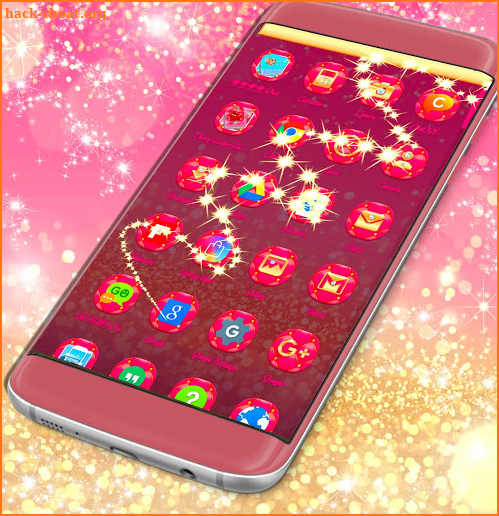 Pink Glitter Launcher screenshot