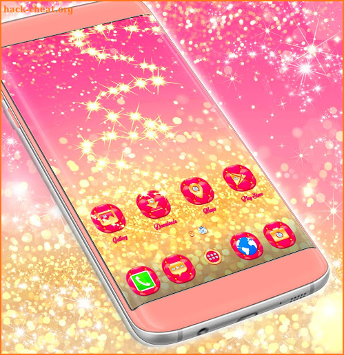 Pink Glitter Launcher screenshot