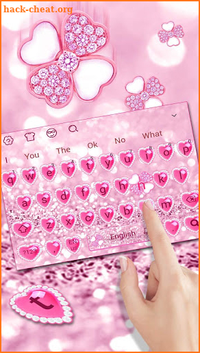 Pink Glittering  Keyboard screenshot