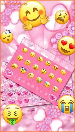 Pink Glittering  Keyboard screenshot