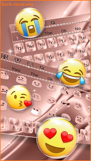 Pink Gold Keyboard screenshot
