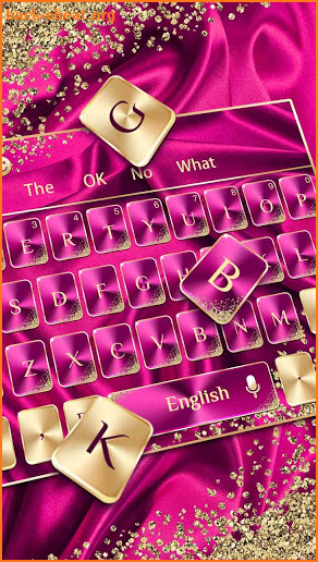 Pink Gold Luxury keyboard screenshot