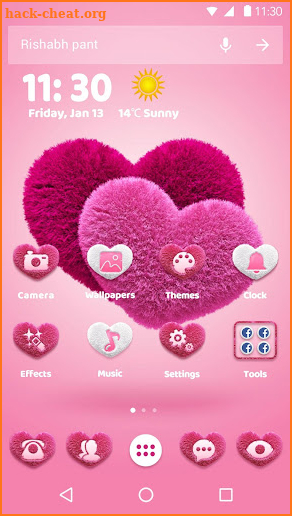 Pink Hearts 2018 - Love Wallpaper Theme screenshot