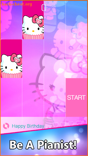 Pink Hello Kitty Piano Tiles 2 screenshot