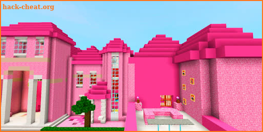 Pink house for minecraft screenshot