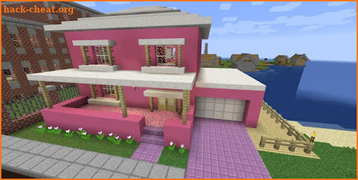 Pink house for minecraft screenshot