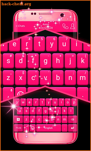 Pink Keyboard For WhatsApp screenshot