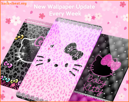 Pink Kitty Live Wallpaper Themes screenshot