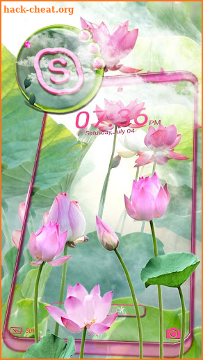 Pink Lotus Launcher Theme screenshot