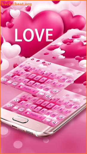 Pink Love Keyboard screenshot