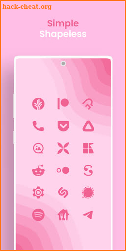 Pink Minimal - Icon Pack screenshot