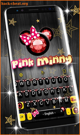 Pink Minny Keyboard Theme screenshot