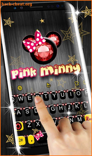 Pink Minny Keyboard Theme screenshot