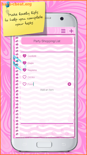 Pink Note Book screenshot