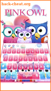 Pink owl keyboard screenshot